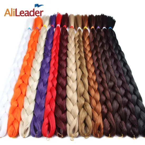 AliLeader Pure Color 82 Inch 165G Synthetic Jumbo Braid Hair Extension