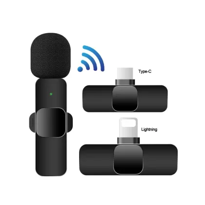 Professional Wireless Karaoke Microphone System - K8 Lavalier Lapel Microphone