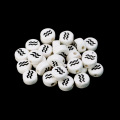 10pcs per bag ceramic beads with constellation