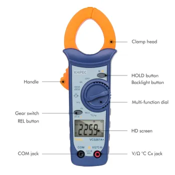 2024 AC/DC Voltage Current Multimeter Tester: Digital Clamp Meter for Precision Measurement