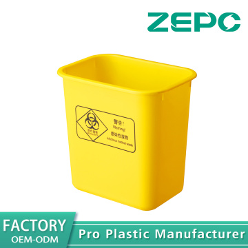 Papelera médica amarilla 15L