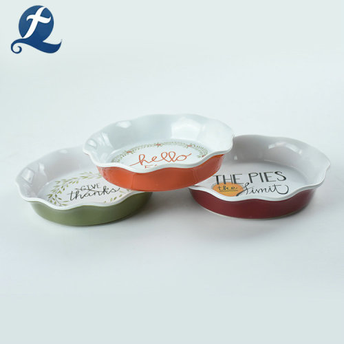 Plato de cerámica de fruta fina de personalización