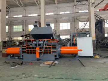 Horizontal Steel Shavings Scraps Waste Metal Baler