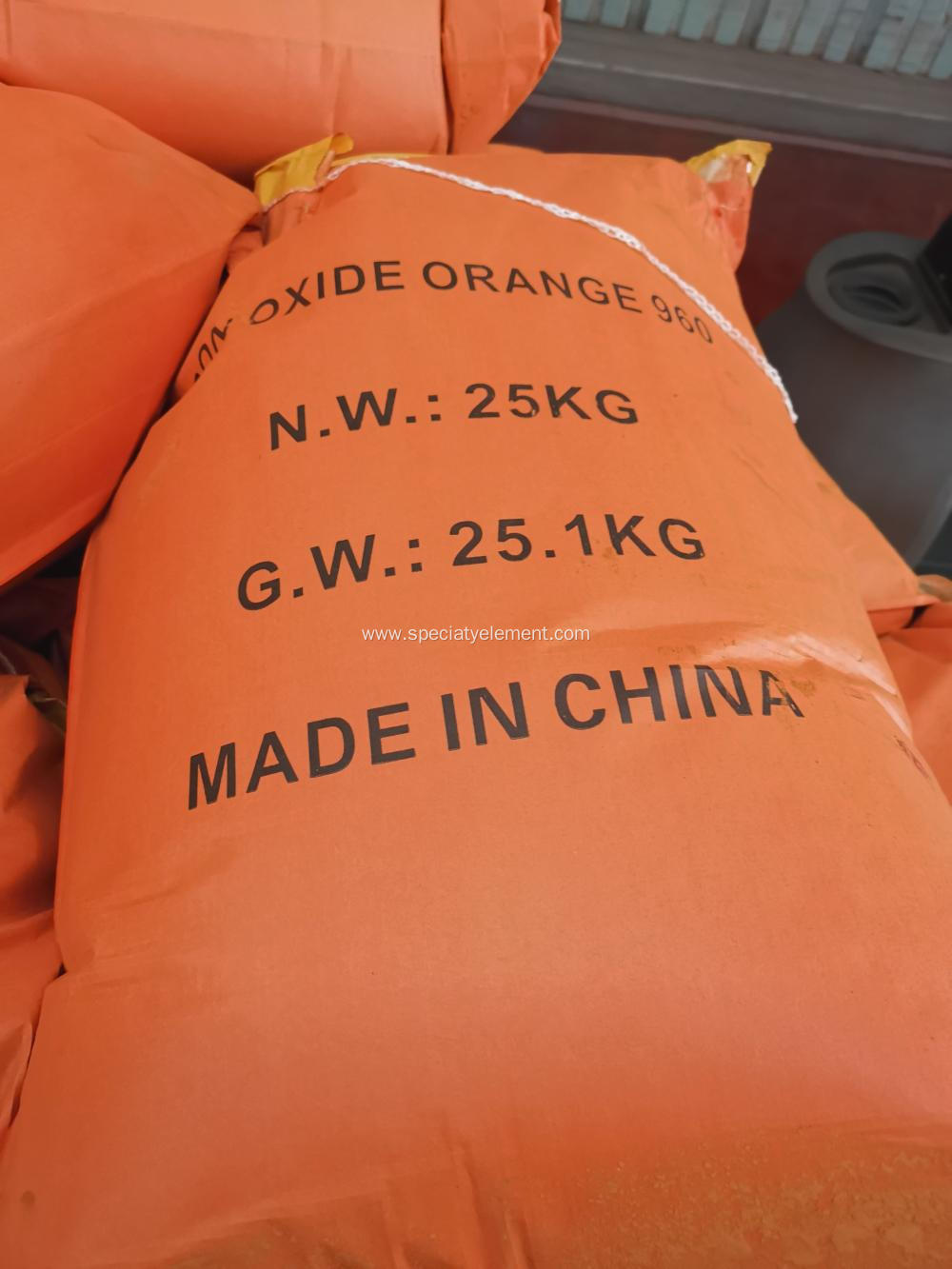 Pigment Iron Oxide Orange 2040