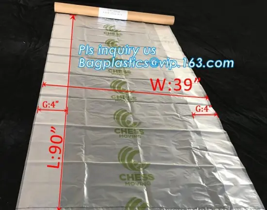 dust proof back & clear poly pallet cover bags, Heat Shrink Wrap Reusable Pallet Cover Hood Bag, Large square bottom bag on roll