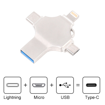 4 em 1 unidade flash USB OTG