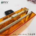 APEX scatola pochette in acrilico con bottone in metallo