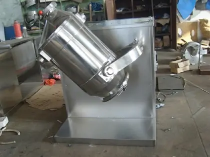 Three dimensional powder industrial mixer machinery