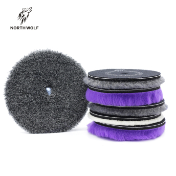 Northwolf Auto Detailing 5" Wool Buffing Pad Kit High Density Car Polishing Pads 5inch Wool Buffing Pads