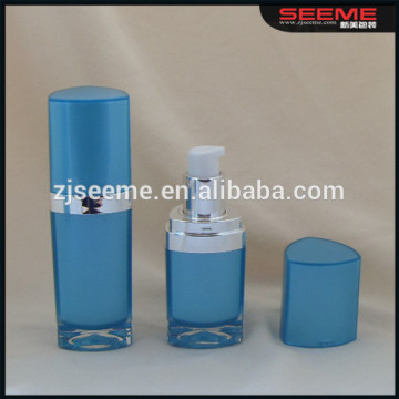 Luxury acrylic cream cosmetic bottle triangle shape beautiful cosmetic pump bottle
