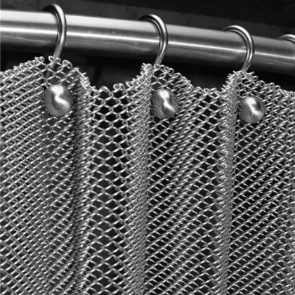 golden decorative mesh curtain