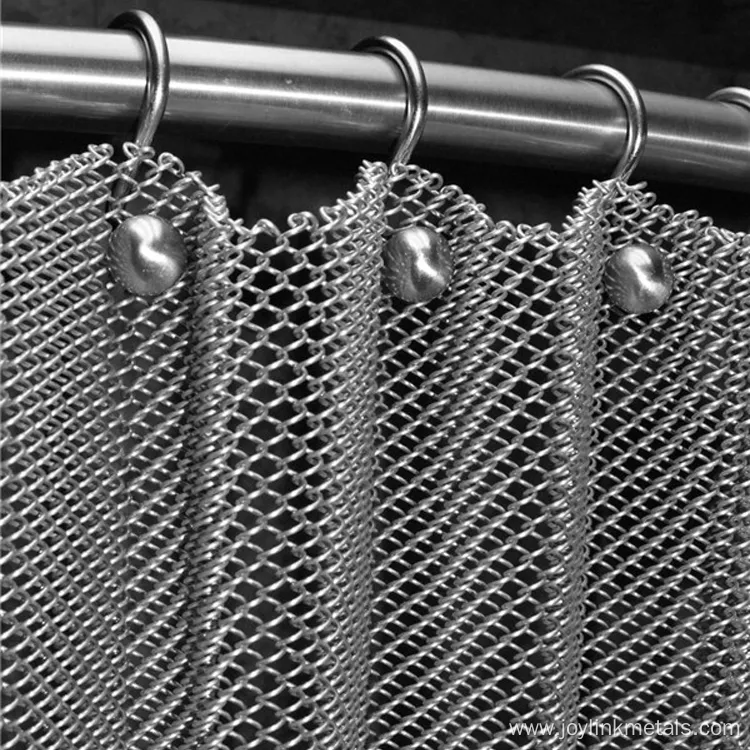 golden decorative mesh curtain