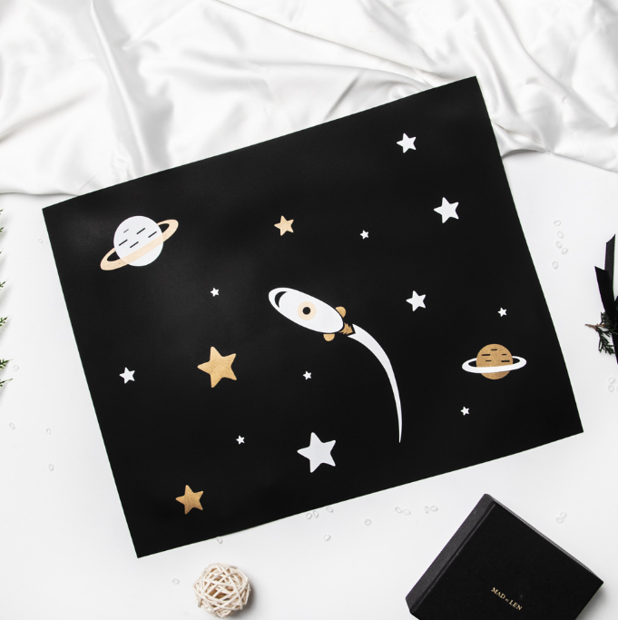 Silicone Golden Printed Feeding Placemat