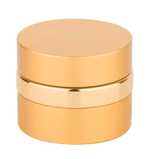 Small aluminum empty jar for hand cream