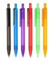 Wide Body Plastic bal Pen Frost Color