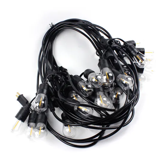 EU UK US Plug 48FT Waterproof IP65 Outdoor S14 String Light for Heavy Duty Patio