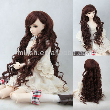 Cute synthetic long curly mohair doll wigs BJDW-0031