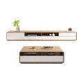 Modern luxury TV cabinet wood coffee table