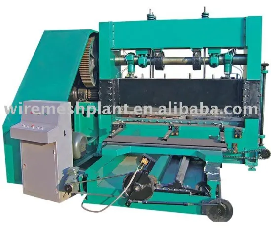Expanded plate wire mesh machine