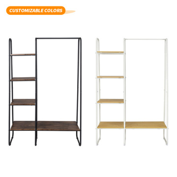 Heavy Duty Metal Wooden 5 Layer Bookcase Rack for Bathroom and Living Room
