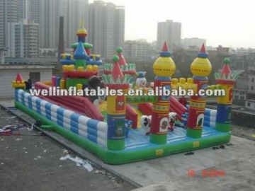 Cheap and exciting inflatable fun city for children