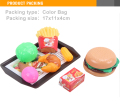 conjunto de plástico mini hambúrguer brinquedo crianças jogar cozinha