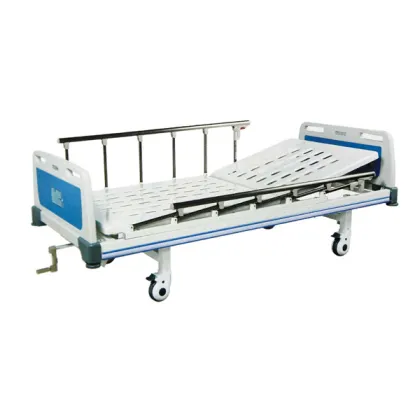 Manual semi-fowler hospital bed