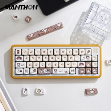 Cute Cat Theme Keycap Set for MAC MOA Profile PBT Keyboards