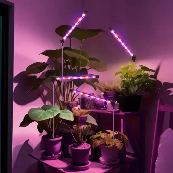 Energy Efficient LED Gooseneck Clip-on Grow Light for Indoor Plants