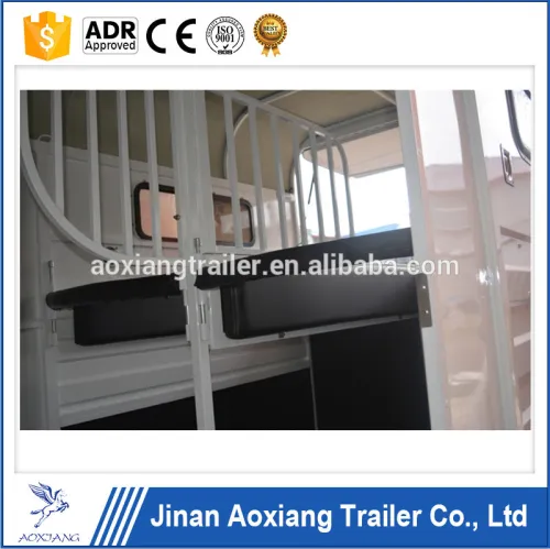 Economic Double Horse Straight Load Horse Float With Horse Rug Rack ...