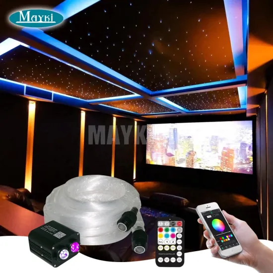Diy 20W Multi-Color Fiber Optic Star Ceiling for Home and Car