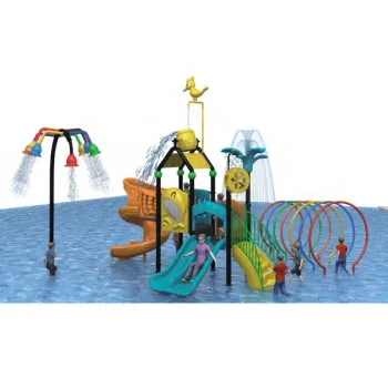 Colorful Customized Preschool Kids Water Park Slides Outdoor Playground Equipment
