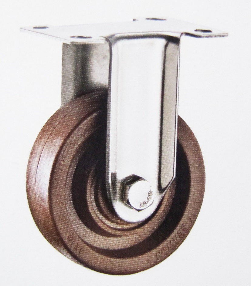 280 High Termperature Fixed Caster Wheel Stainless Steel Bracket