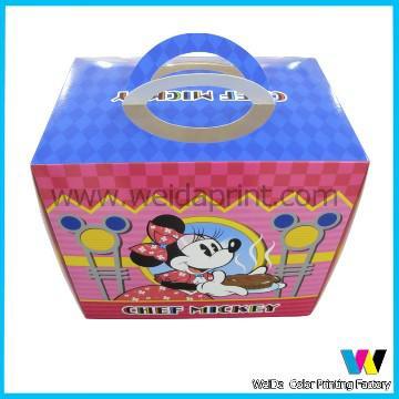 2013 lovely  cake box with handle