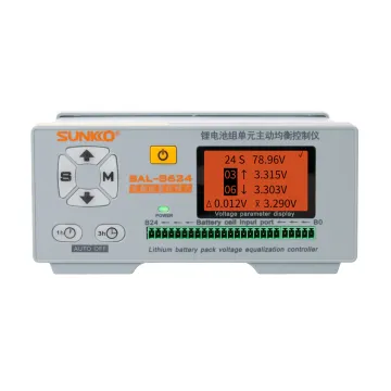 SUNKKO 8624 Series Lithium Battery Pack Repair and Monitoring Tool with Active Balancing, 8A Current Capacity, High Definition LCD Display