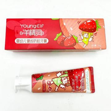 Children strawberry flavor toothpaste