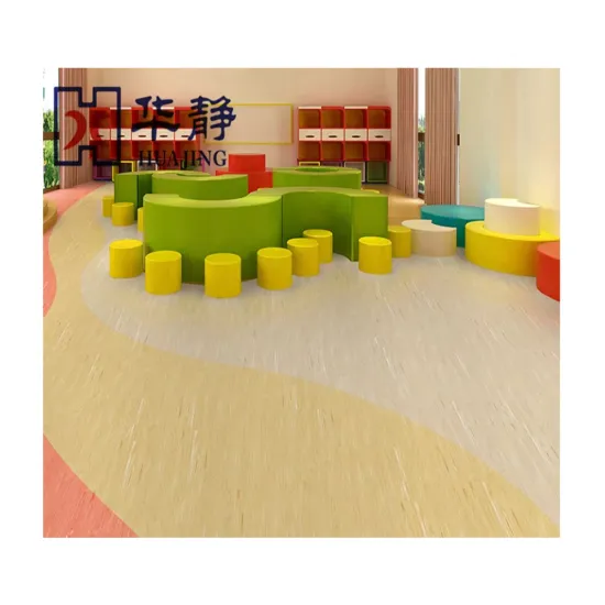 2mm Decorative Vinyl Flooring Vinyl Sheet Waterproof PVC Floor Tile