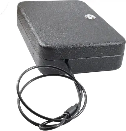 lockable metal handgun box & security box