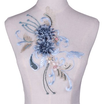 花の縫い付けDiy刺繍パッチアップリケ