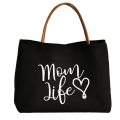 Custom Reusable Printed Pu Strap Canvas Bags