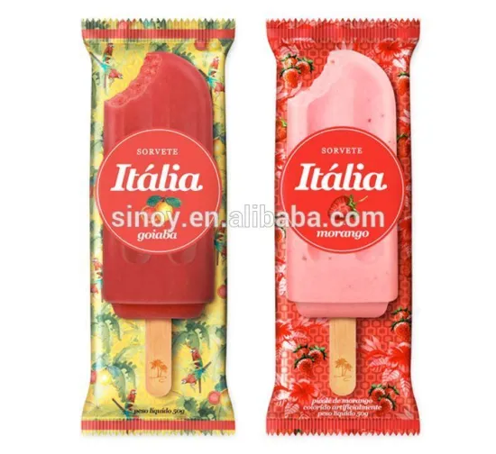 Customized ice-lolly packing bag/roll