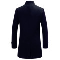FGKKS Winter New Wool Blend Coats Men Quality Brand Men's Fashion Business Casual Wool Overcoat Long Section Wool Coat Male