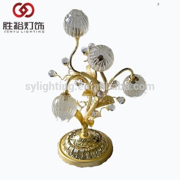 creative gold color modern crystal table lamp