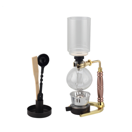 Golden Glass Tabletop Syphon Coffee Maker
