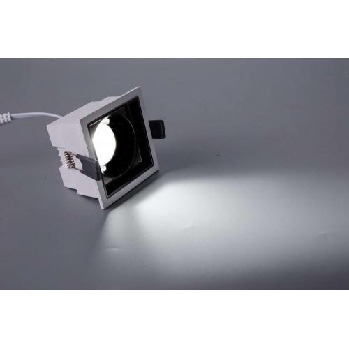 7W 3500K 2.4G Remote Control Led Square Spotlight-Aluminum