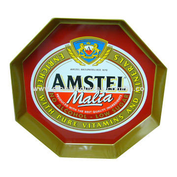 Serving Tin Tray, Made of 0.35mm Homemade Grade-A Tinplate, Measures 360 x 50mm
