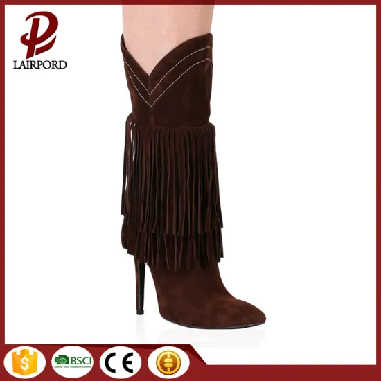 trends popular style tassel mid calf boots