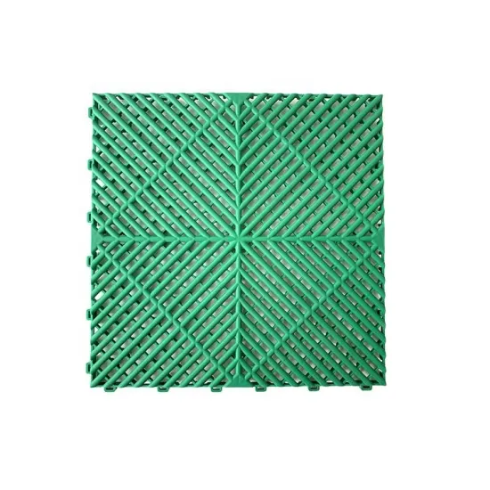 Best Selling Anti-Slip 40x40 Plastic Garage Flooring Tiles: Durable Dalle PVC Option for Car Detailing Shops