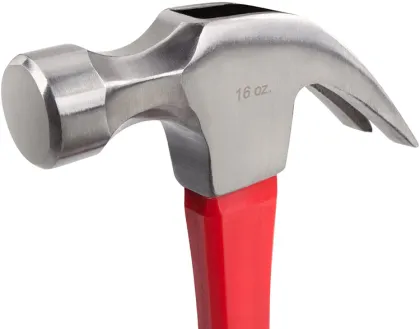 YUHANG 16 Oz. Jacketed Fiberglass Tools Nail Claw Hammer