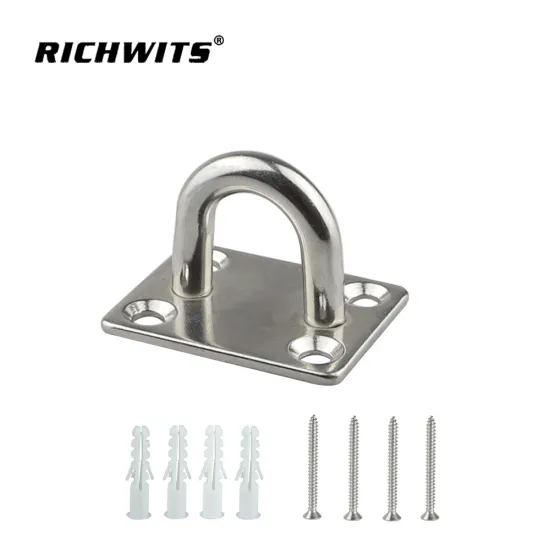 High Polished Stainless Steel marine hardware Rectangle Pad Eye Plate